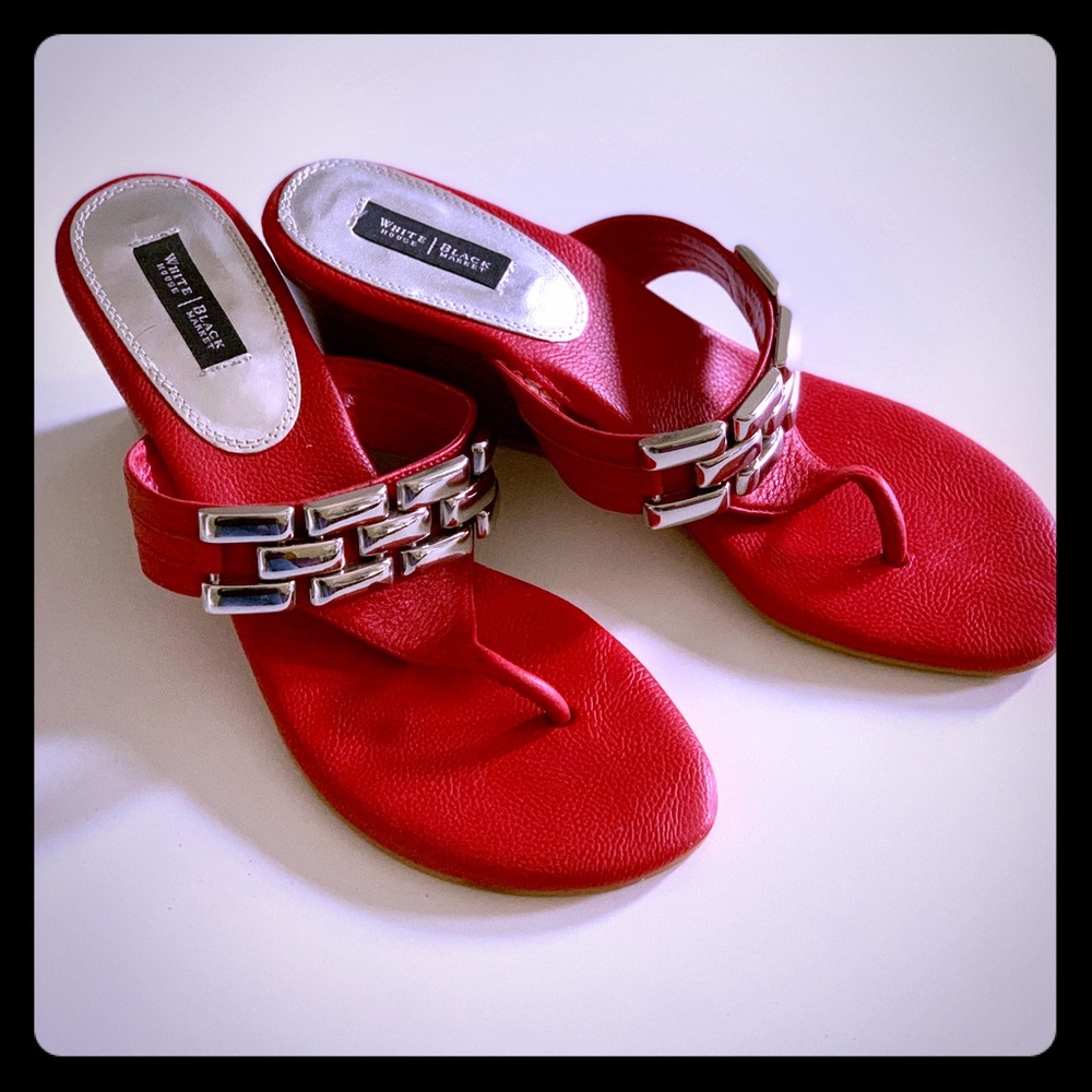 White House black market wedge sandals
